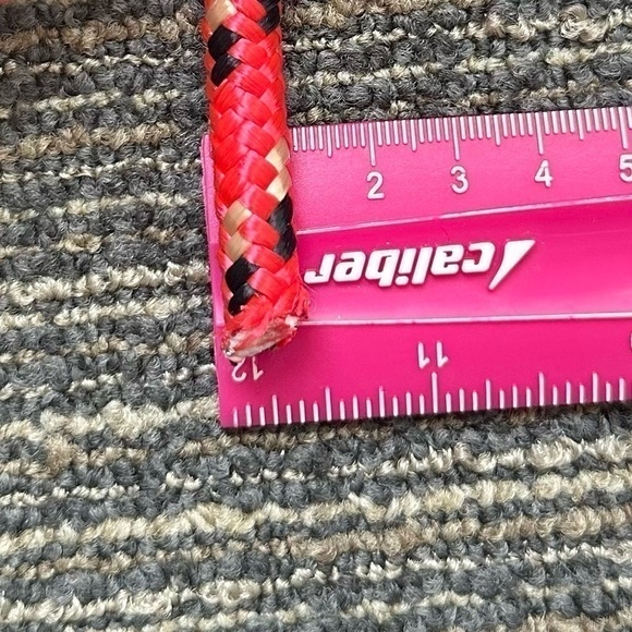 Rope 3/8 inch x 100 ft Braided Red Polypropylene Rope / Hook / 1-1/4" Pulley x2 - Picture 13 of 13